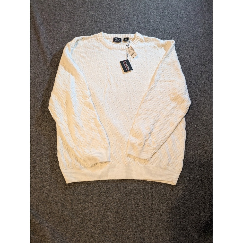 Jo's A Bank Sweater Men's Crew Neck 100% Cotton Soft Pullover Size XL NWT